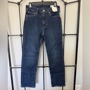 NWT GAP Women’s High Rise 90’s Straight 28 SHORT